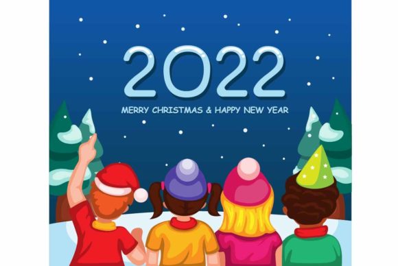 2022 Christmas and New Year Celebration Illustrations