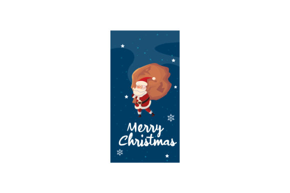 Christmas Greeting Card Santa Art Illustrations