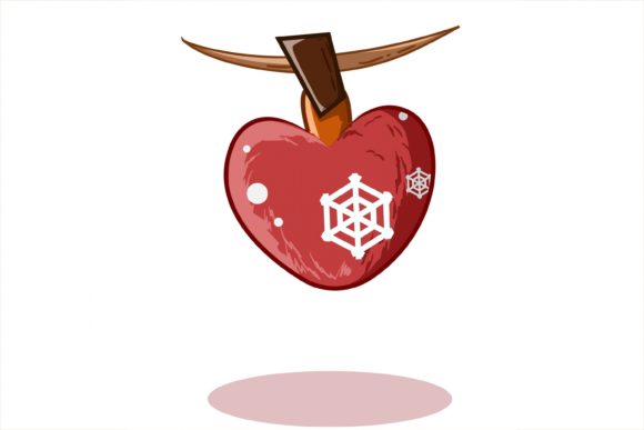 Christmas Red Love Ball Decorations Illustrations