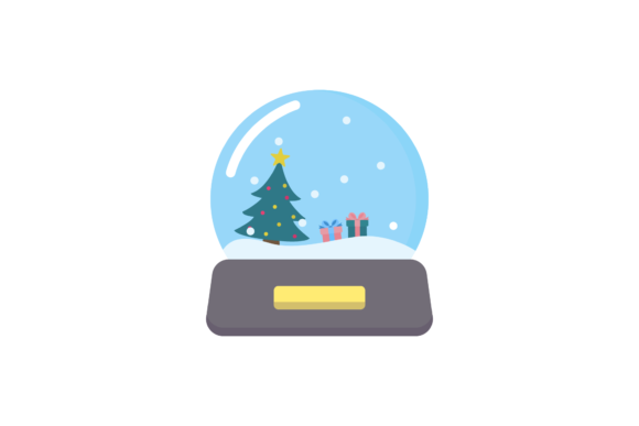 Christmas Snow Globe Vector-86 Illustrations for Local Branding