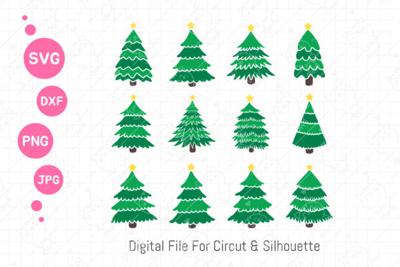 Christmas Tree Svg Christman Tree Fram Illustrations