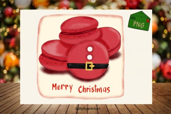 Macaroon PNG Clipart Christmas Dessert Illustrations
